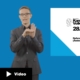 Screenshot Youtube Video: Links erklärt Gebärdensprachdolmetscher eine Vorlage des Kantons Zürich