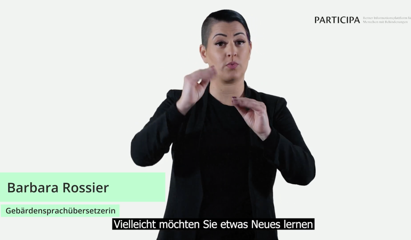 Screenshot Youtube Video in Gebärdensprache