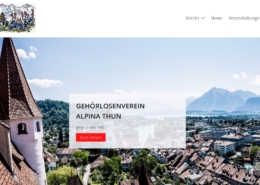 Screenshot www.alpina-thun.ch